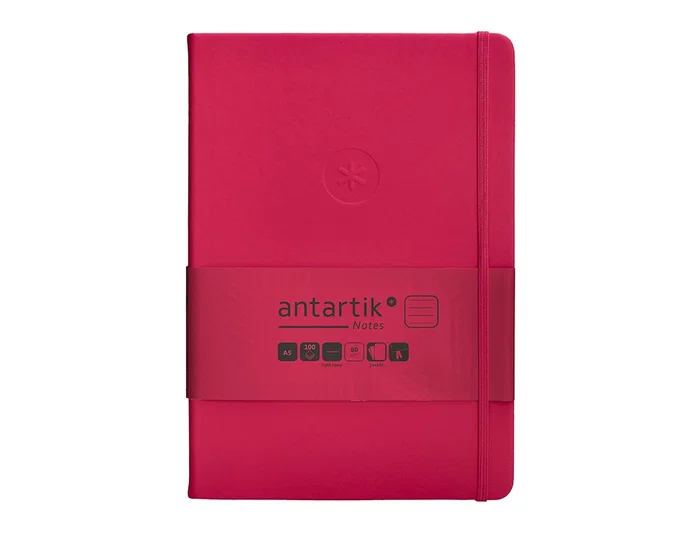 Antartik Cuaderno Antartik Notes Tapa Dura A5 Hojas Rayas Burdeos 100 Hojas 80 gr FSC