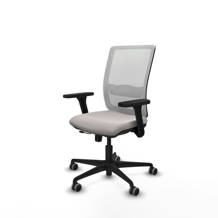 PIQUERAS Y CRESPO Silla de oficina Haches Blanca con mecanismo Sincro/Traslack PIQUERAS Y CRESPO Silla de oficina Haches Blanca con mecanismo Sincro/Traslack