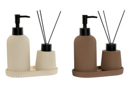 DKD Home Decor Set de Baño de 3 Piezas en Dolomite de 300ml