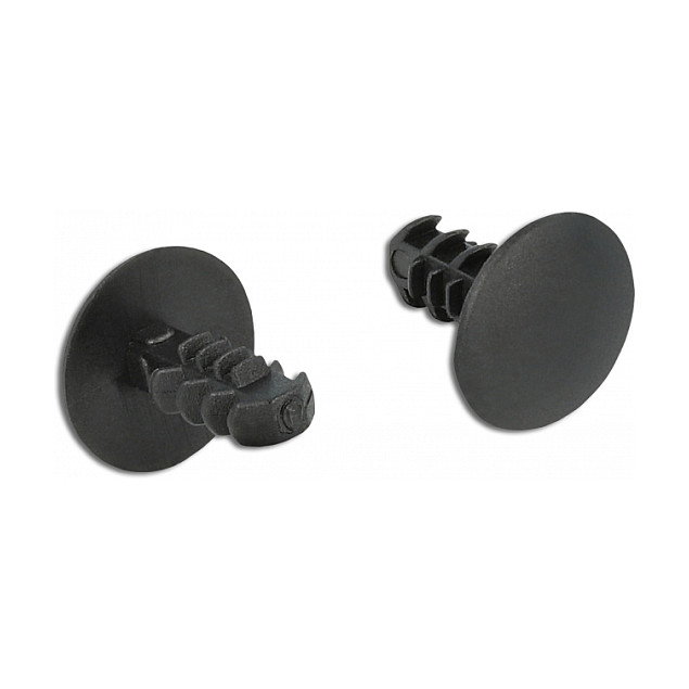 DeLOCK Clip de abeto negro 10 piezas