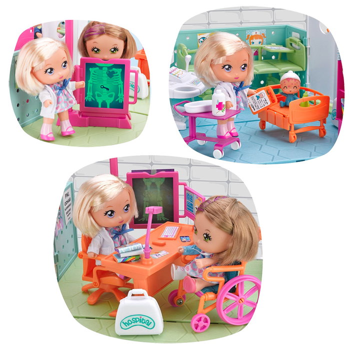 Barriguitas 7/13940 Centro de Salud Juguete, Hospital Completo con Consulta, Quirófano y Habitación para Niños +4 Años