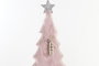 DKD Home Decor Árbol Navidad Beige 6 x 40 x 19 cm (6 Unidades) - Poliester, MDF, LED