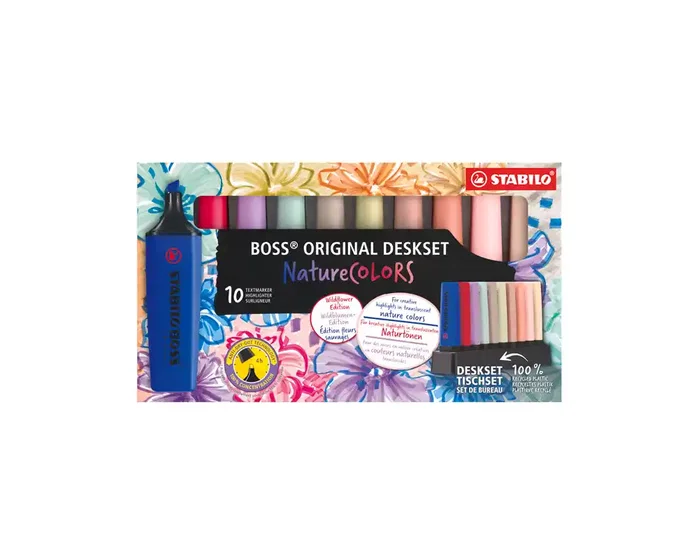 Stabilo Boss Original NatureColors Wildflower Edition Set de Escritorio 10 Unidades