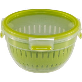 Emsa Clip & Go Fruit Bowl 1,1 L con inserto de colador