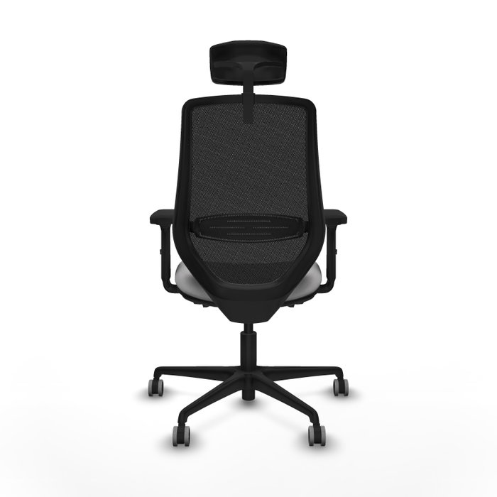 PIQUERAS Y CRESPO Silla de oficina Mardos con mecanismo Sincro/Traslack, Gris claro y Negro