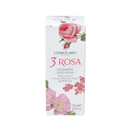 L'ERBOLARIO 3 Rosas Crema Manos Nutritiva 75Ml