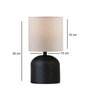 Opviq 241614 Lámparas de Sobremesa, Cuerpo Metálico, Color Crema, 2 Piezas, para Iluminación de Hogar y Ambiente Acogedor