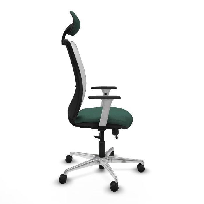 PIQUERAS Y CRESPO Silla de oficina Zulema con Mecanismo Sincro/Traslack Verde botella y Blanco PIQUERAS Y CRESPO Silla de oficina Zulema con Mecanismo Sincro/Traslack Verde botella y Blanco