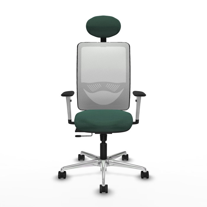 PIQUERAS Y CRESPO Silla de oficina Zulema con Mecanismo Sincro/Traslack Verde botella y Blanco PIQUERAS Y CRESPO Silla de oficina Zulema con Mecanismo Sincro/Traslack Verde botella y Blanco