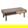 Mesa Centro Marrón Madera-Cristal 120 X 60 X 40 cm