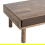 Mesa Centro Marrón Madera-Cristal 120 X 60 X 40 cm