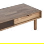 Mesa Centro Marrón Madera-Cristal 120 X 60 X 40 cm