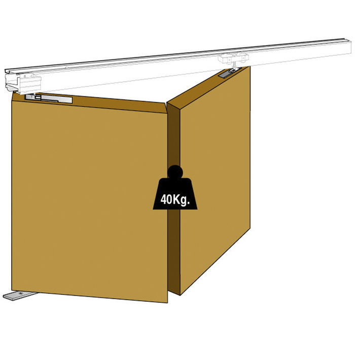 KLEIN Juego de Accesorios para Puertas Plegables 40 Kg por Hoja 3710