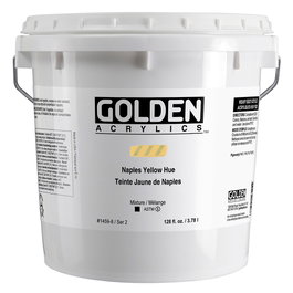 Golden Heavy Body Colores Acrílicos Amarillo Nápoles 3.78 L