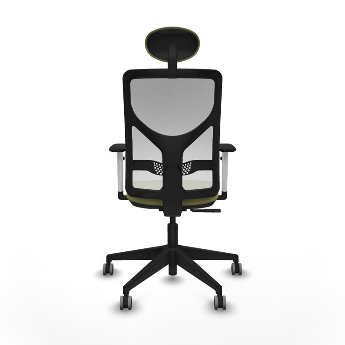 PIQUERAS Y CRESPO Silla de oficina Motilla con mecanismo Sincro, Verde oliva y Blanco PIQUERAS Y CRESPO Silla de oficina Motilla con mecanismo Sincro, Verde oliva y Blanco