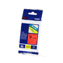 Brother Cinta Laminada TZe421 9mm x 8m Negro sobre Rojo