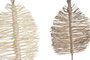 DKD Home Decor Decoración de Fibra Hoja Surtido 20x20x100 cm