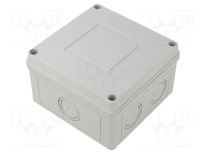 SEZ DK Caja de conexiones gris con abrazaderas y prensaestopas SEZ DK Caja de conexiones gris con abrazaderas y prensaestopas