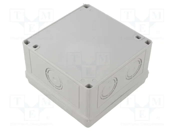 SEZ DK Caja de conexiones gris con abrazaderas y prensaestopas SEZ DK Caja de conexiones gris con abrazaderas y prensaestopas