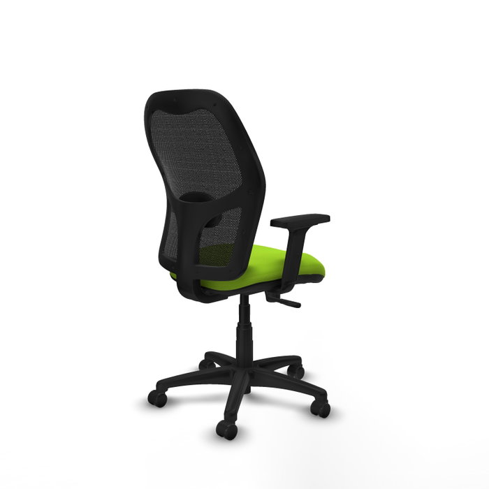 PIQUERAS Y CRESPO Alocén Silla de Oficina con Mecanismo Sincro, Malla Negra y Asiento Pistacho PIQUERAS Y CRESPO Alocén Silla de Oficina con Mecanismo Sincro, Malla Negra y Asiento Pistacho