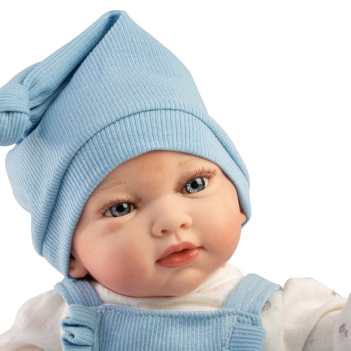 Muñecas Guca Muñeco Reborn Bruno 10279 42cm Cuerpo de Tela y Extremidades de Goma Pintado a Mano