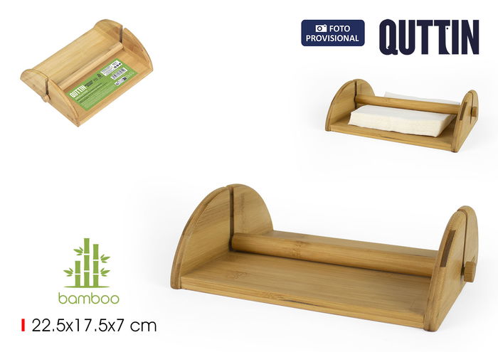Quttin Servilletero Bambú 18.2 cm ancho x 7 cm alto x 24 cm largo (12 Unidades) Quttin Servilletero Bambú 18.2 cm ancho x 7 cm alto x 24 cm largo (12 Unidades)