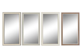 DKD Home Decor Espejo PS Cristal 36x2x66 Surtido de 4 unidades
