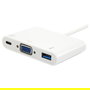 EQUIP Adaptador USB-C a VGA, USB 3.0, 60W PD, Blanco