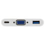 EQUIP Adaptador USB-C a VGA (HD15), USB-A, 60W USB PD Blanco