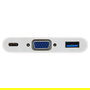 EQUIP Adaptador USB-C a VGA, USB 3.0, 60W PD, Blanco