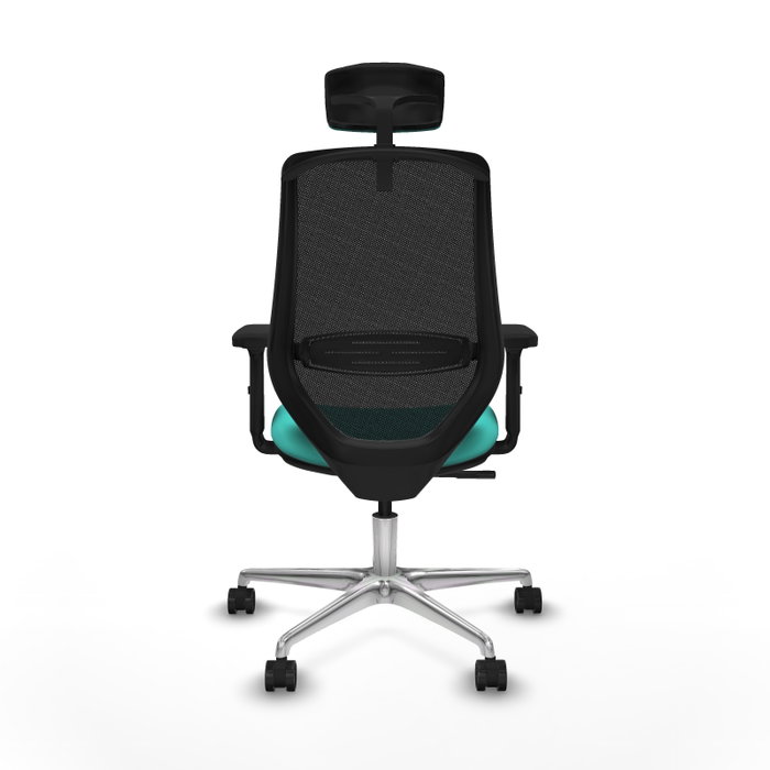 PIQUERAS Y CRESPO Silla de oficina Mardos Turquesa y Negro
