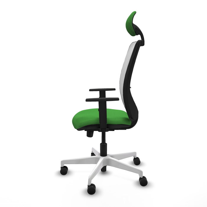 PIQUERAS Y CRESPO Silla de oficina Zulema con mecanismo Sincro/Traslack, Verde y Blanco PIQUERAS Y CRESPO Silla de oficina Zulema con mecanismo Sincro/Traslack, Verde y Blanco