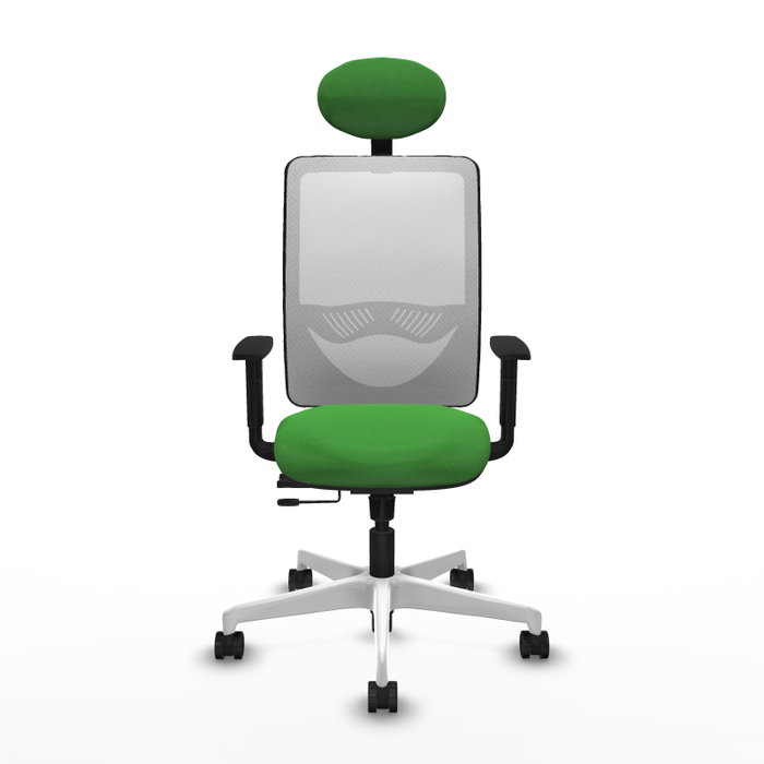 PIQUERAS Y CRESPO Silla de oficina Zulema con mecanismo Sincro/Traslack, Verde y Blanco PIQUERAS Y CRESPO Silla de oficina Zulema con mecanismo Sincro/Traslack, Verde y Blanco
