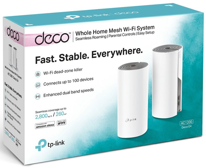TP-Link Deco E4 Sistema Mesh Doble Banda AC1200, Pack de 2