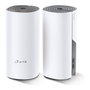 TP-Link Deco E4 2-Pack Sistema WiFi Mesh AC1200, 2 Routers Extensores, Blanco/Gris, Doble Banda 2.4/5 GHz, Wi-Fi 5 (802.11ac), Control Parental, Incluye Cable Ethernet
