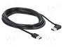 DeLOCK Cable USB 2.0 tipo A a tipo A de 5 m con conector de 90 grados