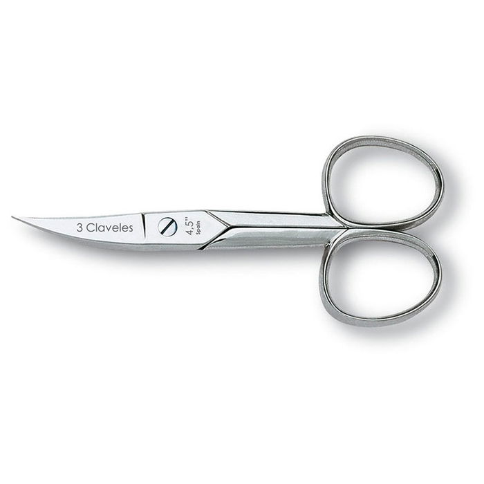 Tres Claveles Tijera Uñas Curva 4.5" D 3C