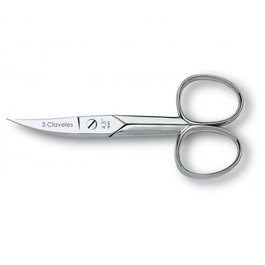 3 Claveles Tijera para uñas curva 4,5 pulgadas