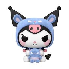 FUNKO Figura POP Hello Kitty Kuromi As Baku Flocked