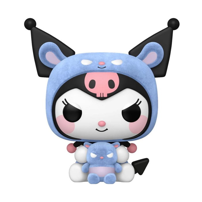 FUNKO Figura POP Hello Kitty Kuromi As Baku Flocked FUNKO Figura POP Hello Kitty Kuromi As Baku Flocked