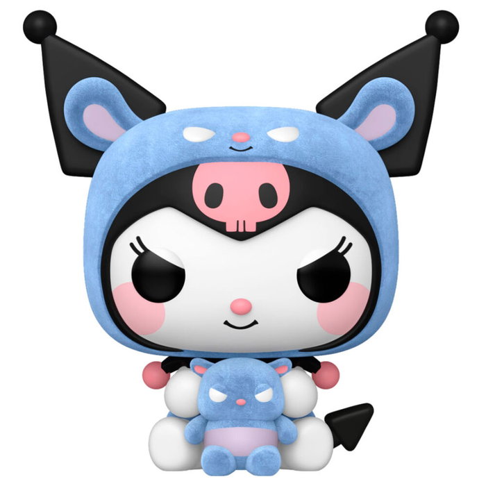 FUNKO Figura POP Hello Kitty Kuromi As Baku Flocked FUNKO Figura POP Hello Kitty Kuromi As Baku Flocked
