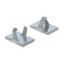 DeLOCK 60183 Abrazadera de cable de aluminio autoadhesiva, 10 piezas