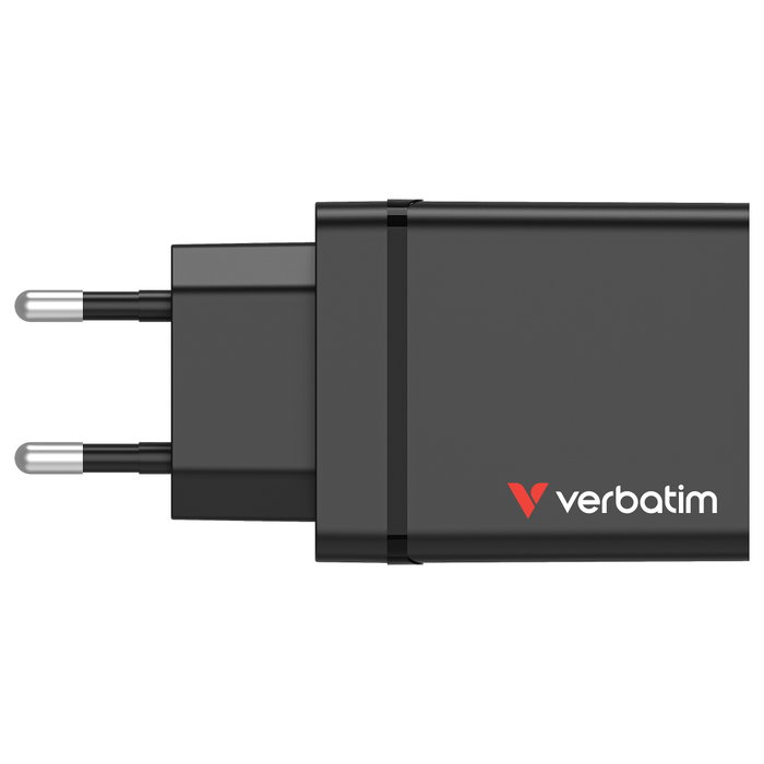 Verbatim Ladegert 30W Cargador USB-C 3x USB-A Negro PD 3.0 QC 3.0