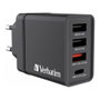 Verbatim Ladegert 30W Cargador USB-C 3x USB-A Negro PD 3.0 QC 3.0