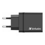 Verbatim Ladegert 30W Cargador USB-C 3x USB-A Negro PD 3.0 QC 3.0