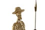 DKD Home Decor Figura Tradicional Dulcinea Quijote Dorado Resina 10 x 37 x 10 cm