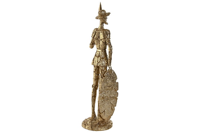 DKD Home Decor Figura Tradicional Dulcinea Quijote Dorado Resina 10 x 37 x 10 cm