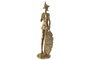DKD Home Decor Figura Tradicional Dulcinea Quijote Dorado Resina 10 x 37 x 10 cm