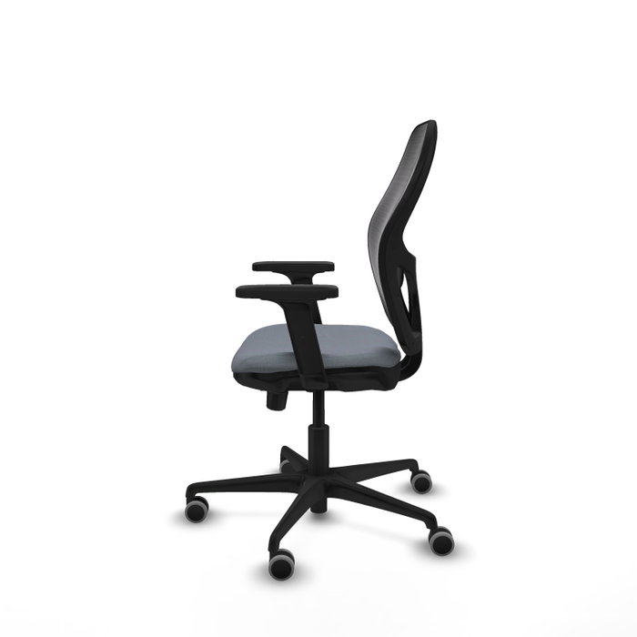 PIQUERAS Y CRESPO Silla de oficina Jorquera con mecanismo Sincro/Traslack, Gris y Negro PIQUERAS Y CRESPO Silla de oficina Jorquera con mecanismo Sincro/Traslack, Gris y Negro