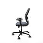 PIQUERAS Y CRESPO Silla de oficina Jorquera con mecanismo Sincro/Traslack, Gris y Negro